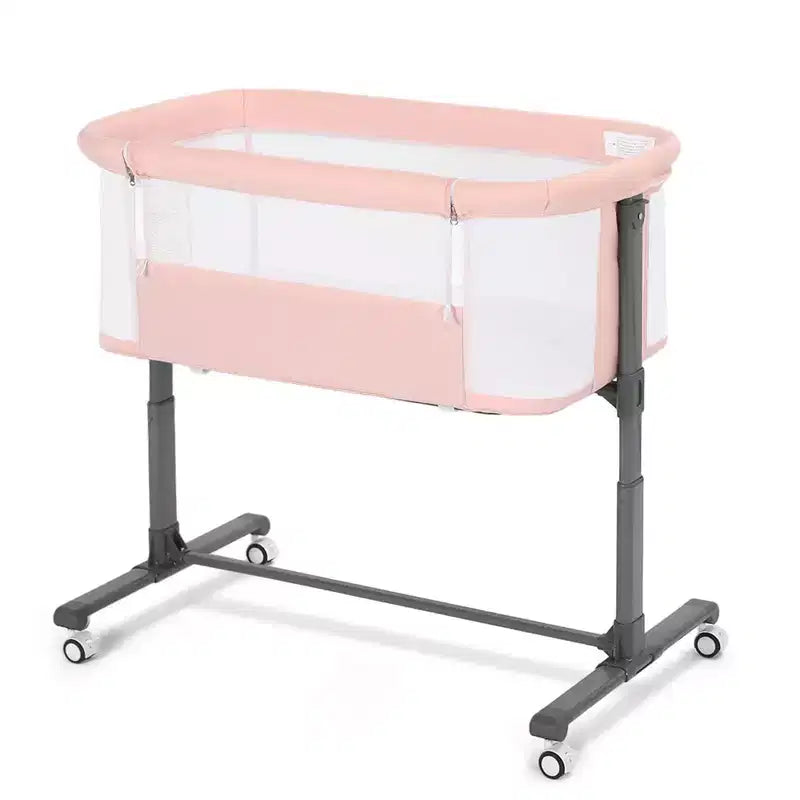 Culla portatile per neonati con ruote - Culla co-sleeping in rete e materasso rimovibile