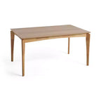 Set da pranzo 7 pezzi moderno in legno, similpelle e metallo
