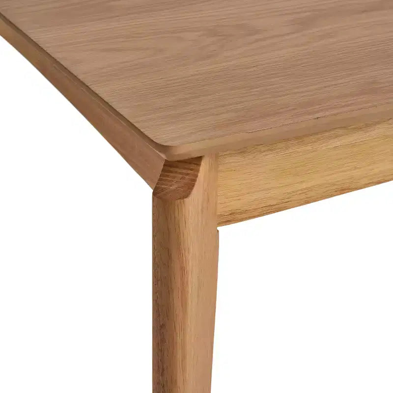 Set da pranzo 7 pezzi moderno in legno, similpelle e metallo