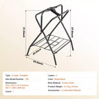 Confezione da 2 supporti pieghevoli per sella 71x48x95 cm - Acciaio resistente per selle inglesi e western