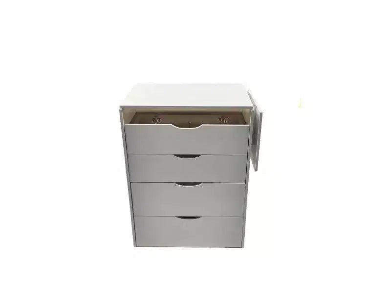 Set Tavolo da Trucco e Sedia 3 in 1 con Specchio Ribaltabile e Piano in Vetro