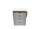 Set Tavolo da Trucco e Sedia 3 in 1 con Specchio Ribaltabile e Piano in Vetro