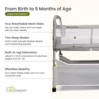 Culla co-sleeping Clear View per neonati