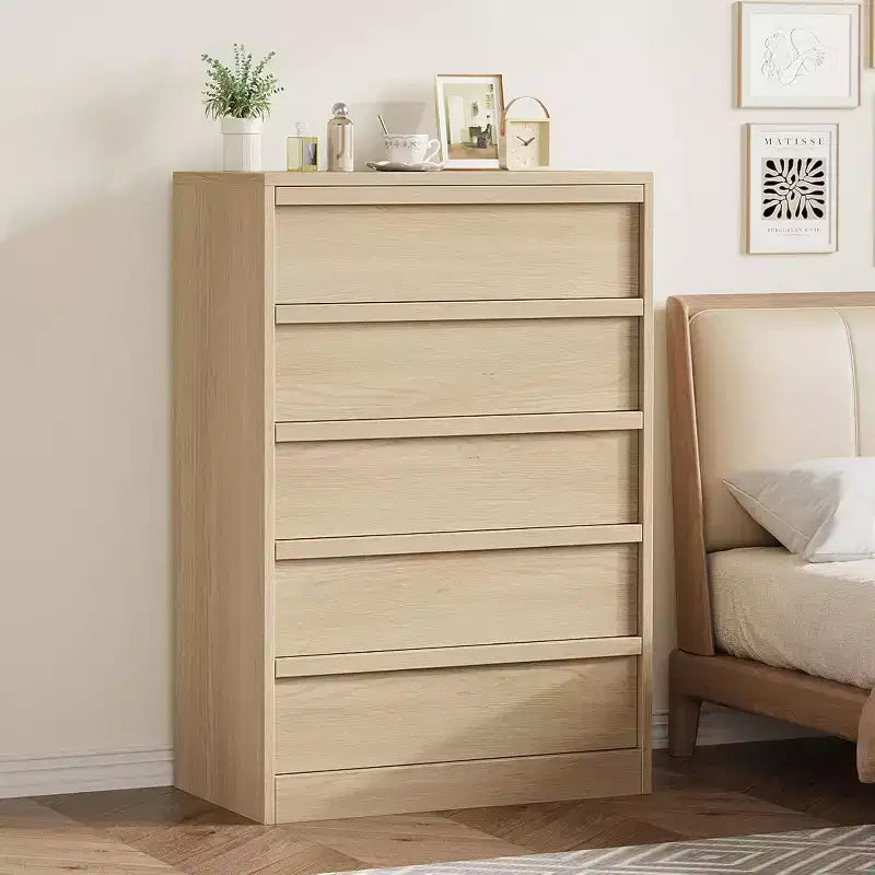 Cassettiera in legno con cassetti grandi per camera da letto, soggiorno e cameretta
