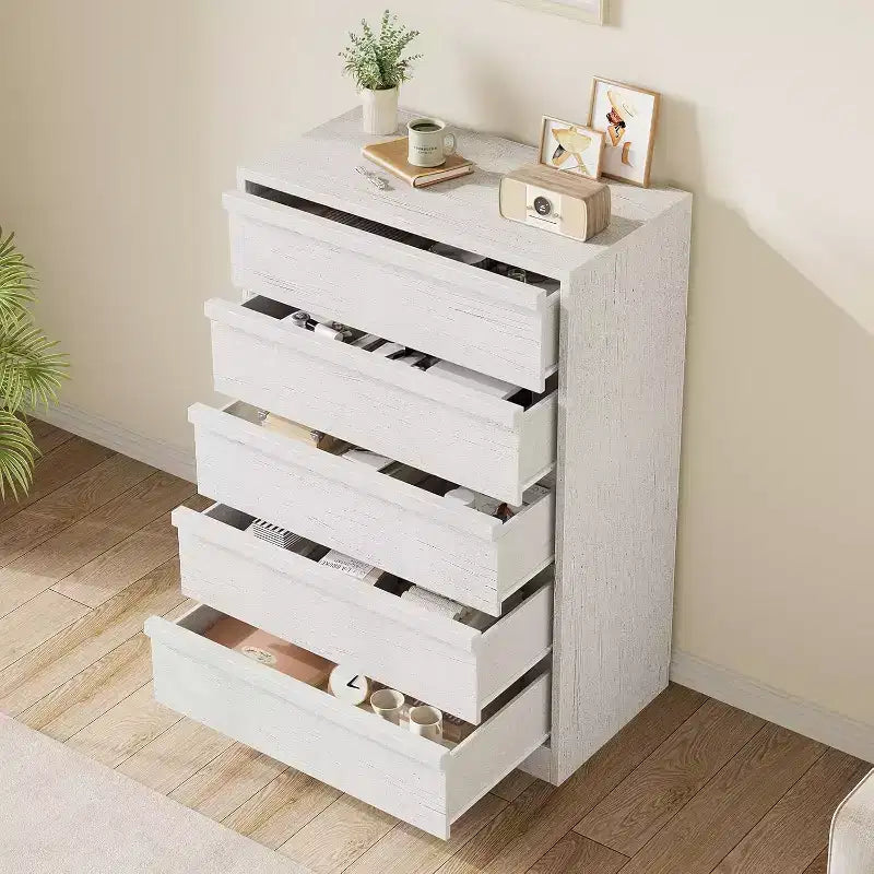 Cassettiera in legno con cassetti grandi per camera da letto, soggiorno e cameretta