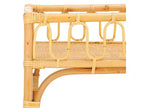 Consolle in rattan a 2 ripiani