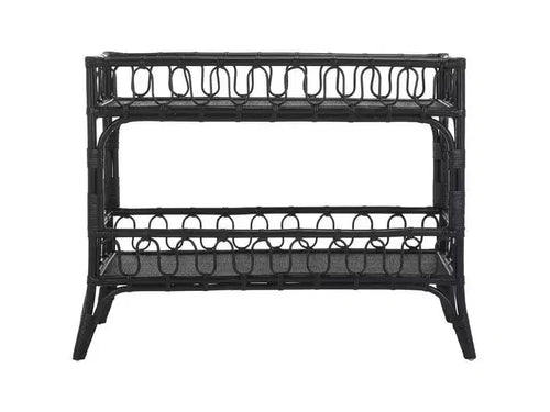 Isaiah 2-Teir Rattan Console Table - STG6509 - Safavieh