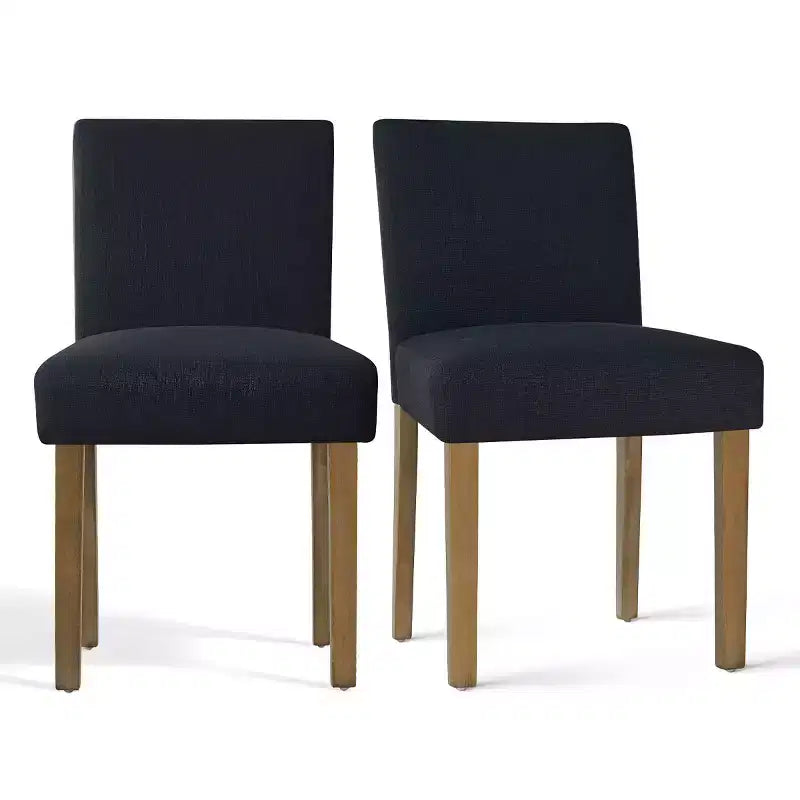 Set da pranzo di 9 pezzi con tavolo allungabile - 6 sedie senza braccioli e 2 poltrone in lino neutro
