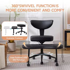 Sedia da ufficio ergonomica a gambe incrociate, sedia da meditazione girevole a 360°, sedie da scrivania inginocchiabili regolabili in altezza, per la casa