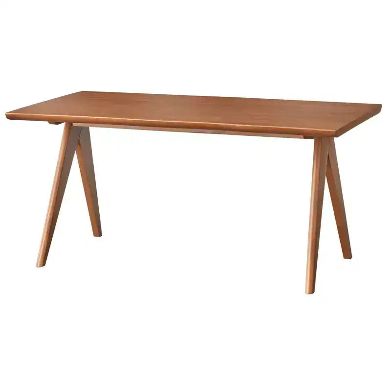 Set da pranzo moderno 7 pezzi noce chiaro - tavolo, 4 sedie e 2 poltrone