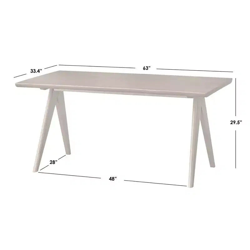 Set da pranzo moderno 7 pezzi noce chiaro - tavolo, 4 sedie e 2 poltrone