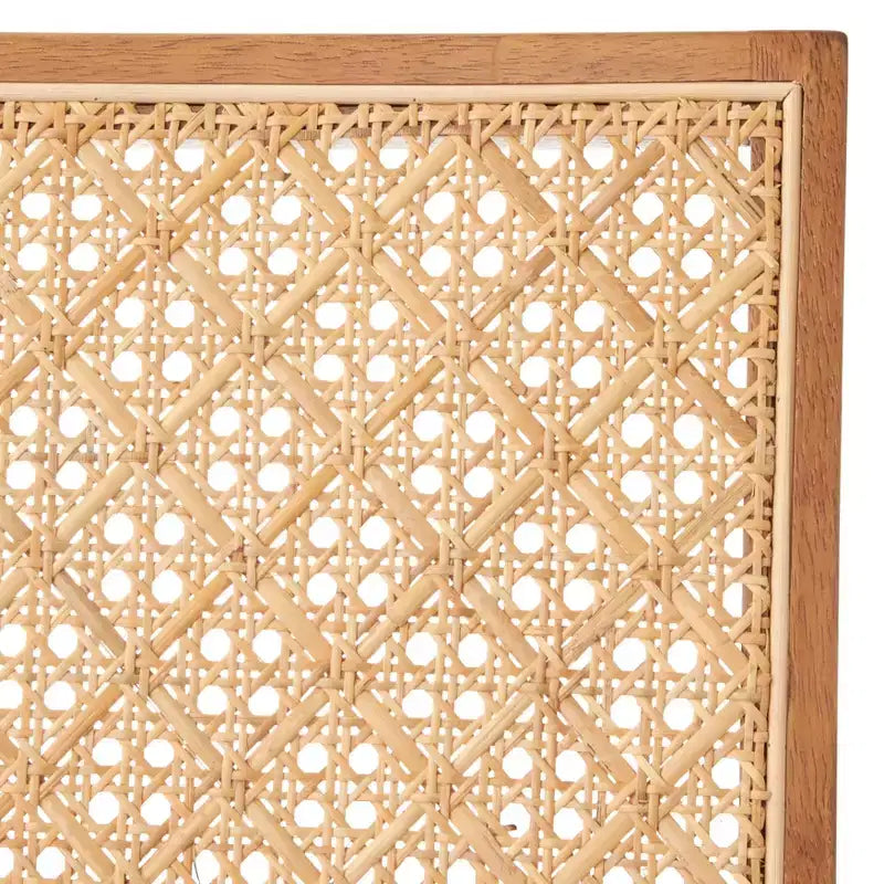 Set da pranzo moderno 7 pezzi noce chiaro - tavolo, 4 sedie e 2 poltrone