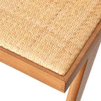 Set da pranzo moderno 7 pezzi noce chiaro - tavolo, 4 sedie e 2 poltrone