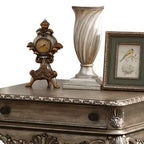 Tavolino d'appoggio vintage con finitura in rovere