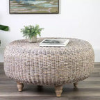Tavolino rotondo color cammello - Accento Boho per il soggiorno