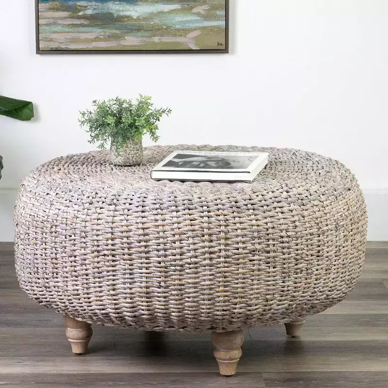 Tavolino rotondo color cammello - Accento Boho per il soggiorno