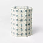 Tavolino in ceramica naturale bianco sporco