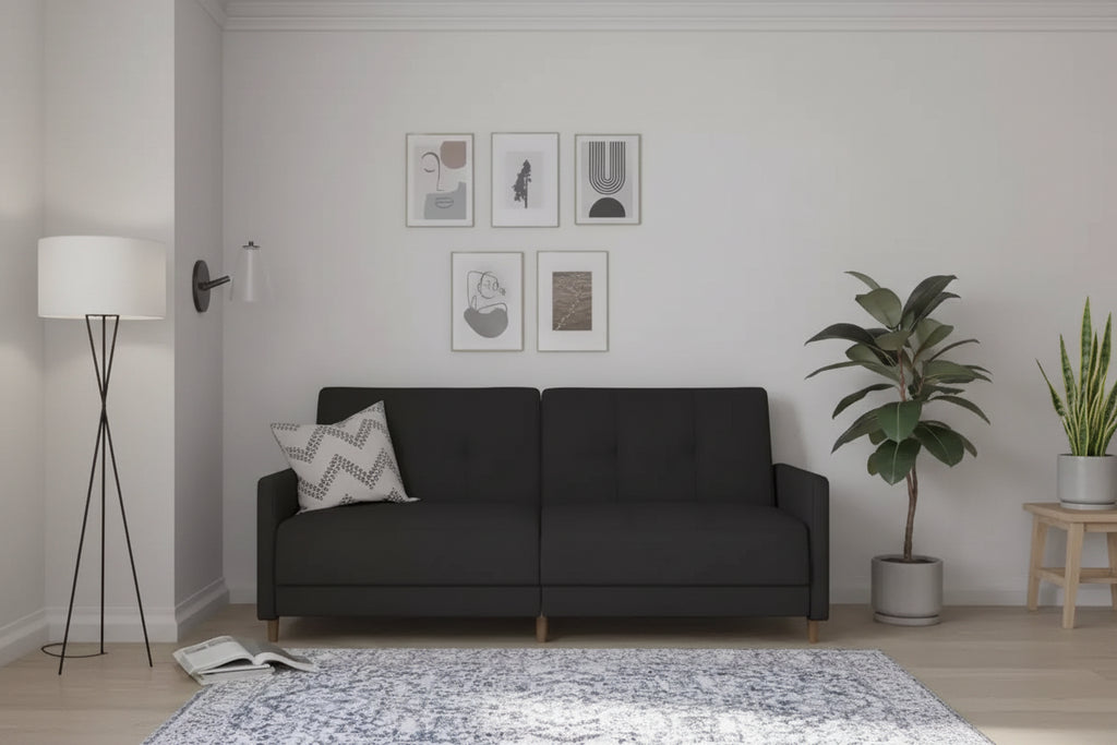 Divano letto futon convertibile Coil - Divano letto per piccoli spazi