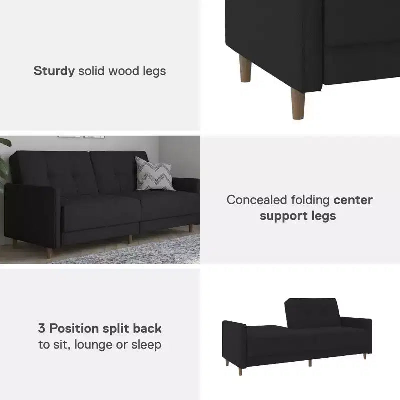 Divano letto futon convertibile Coil - Divano letto per piccoli spazi