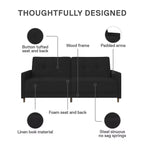Divano letto futon convertibile Coil - Divano letto per piccoli spazi