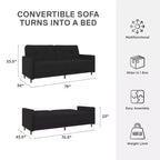 Divano letto futon convertibile Coil - Divano letto per piccoli spazi