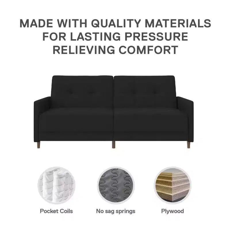 Divano letto futon convertibile Coil - Divano letto per piccoli spazi