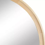 Specchio rotondo da parete in legno - Accento decorativo per la casa