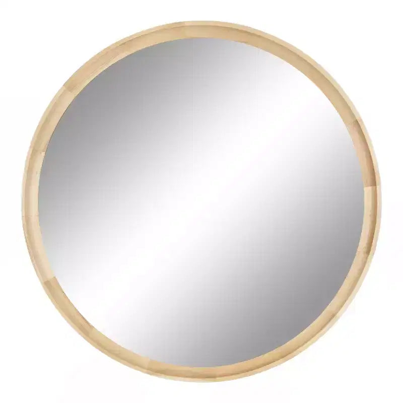Specchio rotondo da parete in legno - Accento decorativo per la casa