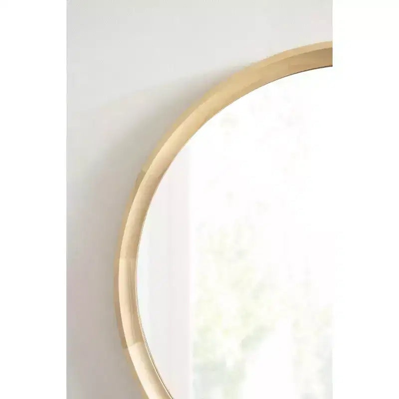 Specchio rotondo da parete in legno - Accento decorativo per la casa