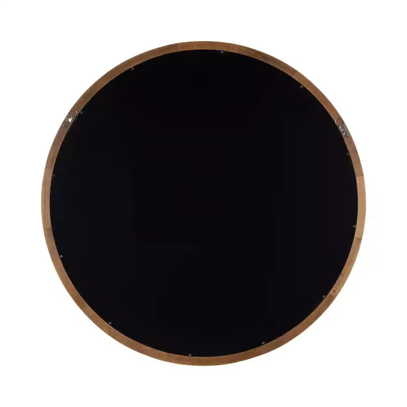 Specchio rotondo da parete in legno - Accento decorativo per la casa