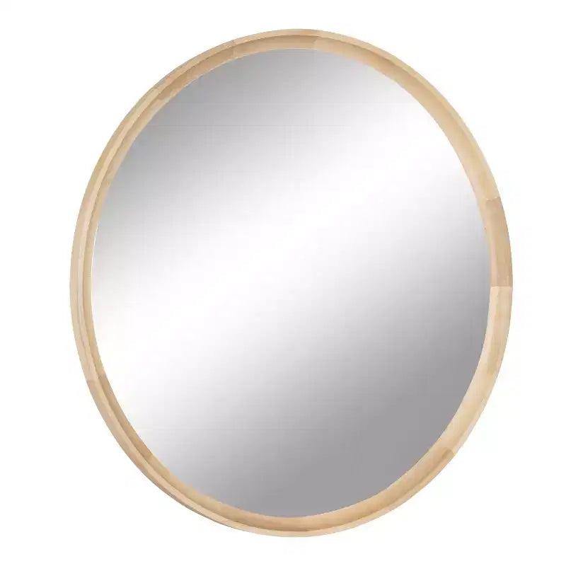 Specchio rotondo da parete in legno - Accento decorativo per la casa