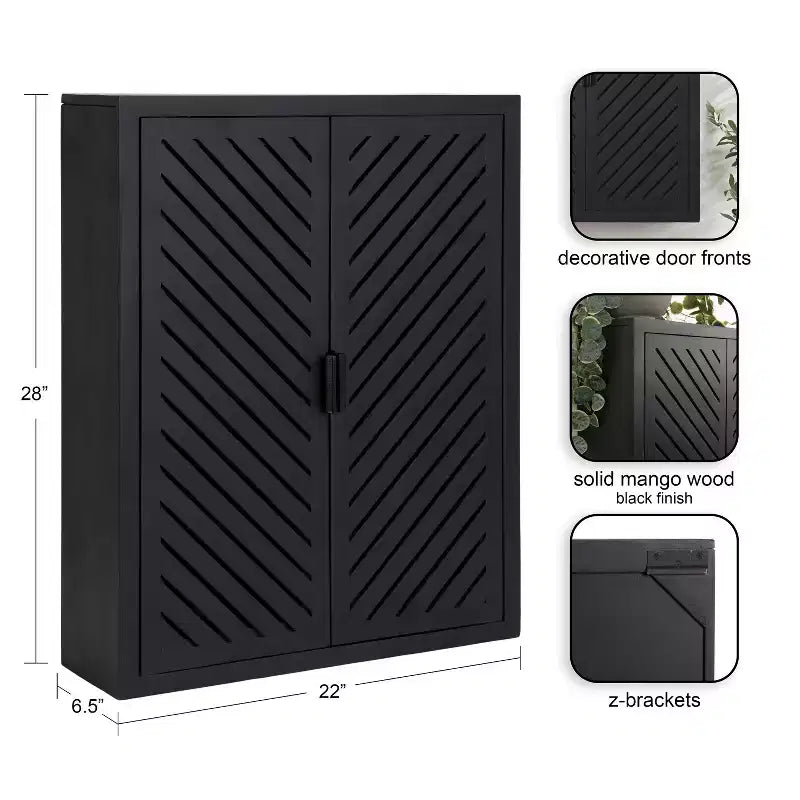 Mobile contenitore alto da bagno a 2 ante 22x28