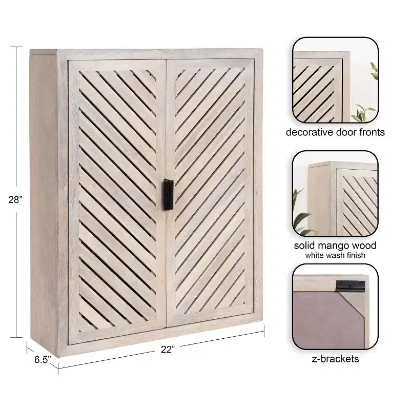 Mobile contenitore alto da bagno a 2 ante 22x28