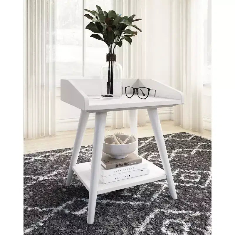 Tavolino d'appoggio casual bianco