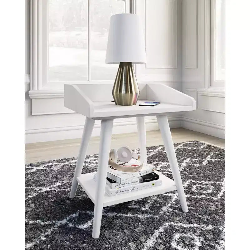 Tavolino d'appoggio casual bianco