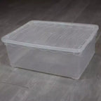 Scatole per Scarpe Trasparenti con Coperchio - Organizer Impilabile in Plastica per Armadi e Sneakers