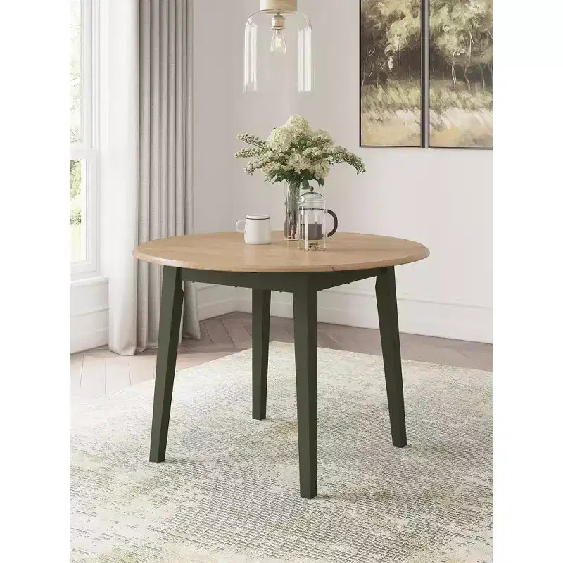 2 Tavolo da pranzo a ribalta in verde