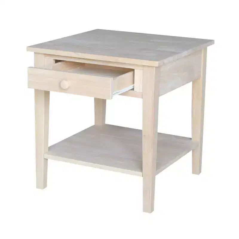 Tavolino in legno massello con finitura anticata