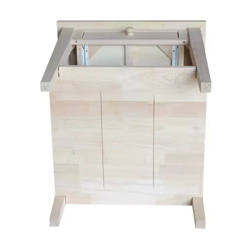 Tavolino in legno massello con finitura anticata